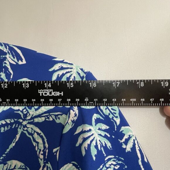 J McLaughlin Womens Catalina Cloth Top Palm Trees Blue Womens Size S - Picture 4 of 6